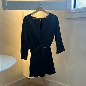 Zara Elegant Black Wrap Romper
